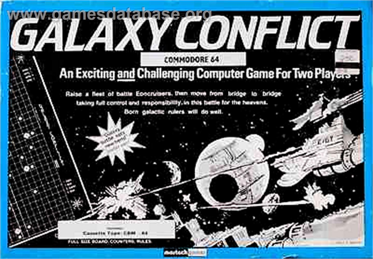 Galaxy Conflict - Commodore 64 - Artwork - Box