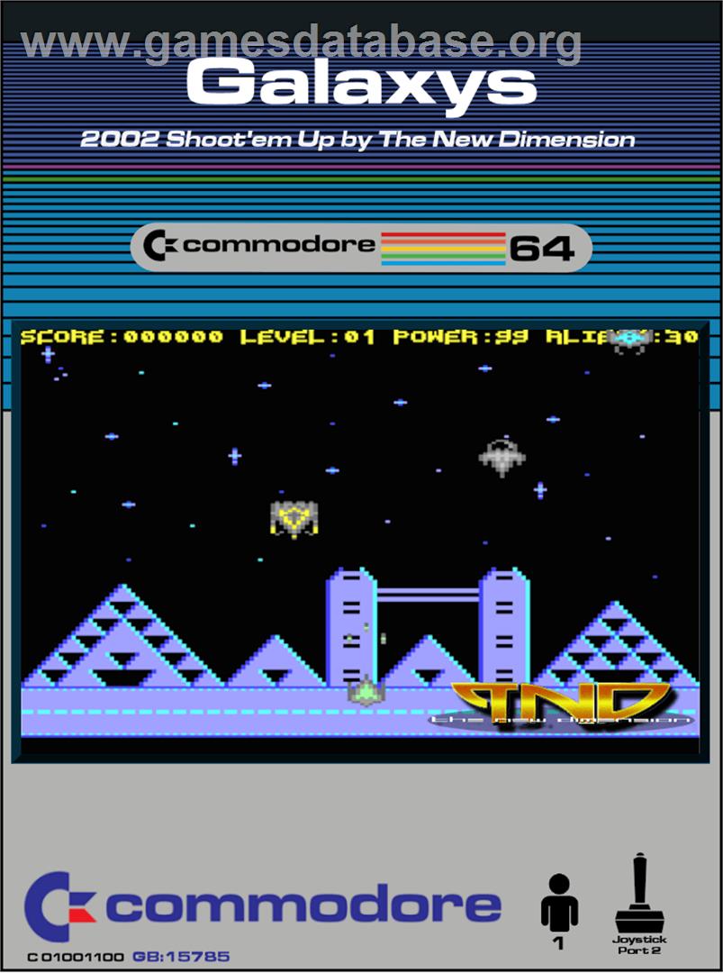 Galaxys - Commodore 64 - Artwork - Box