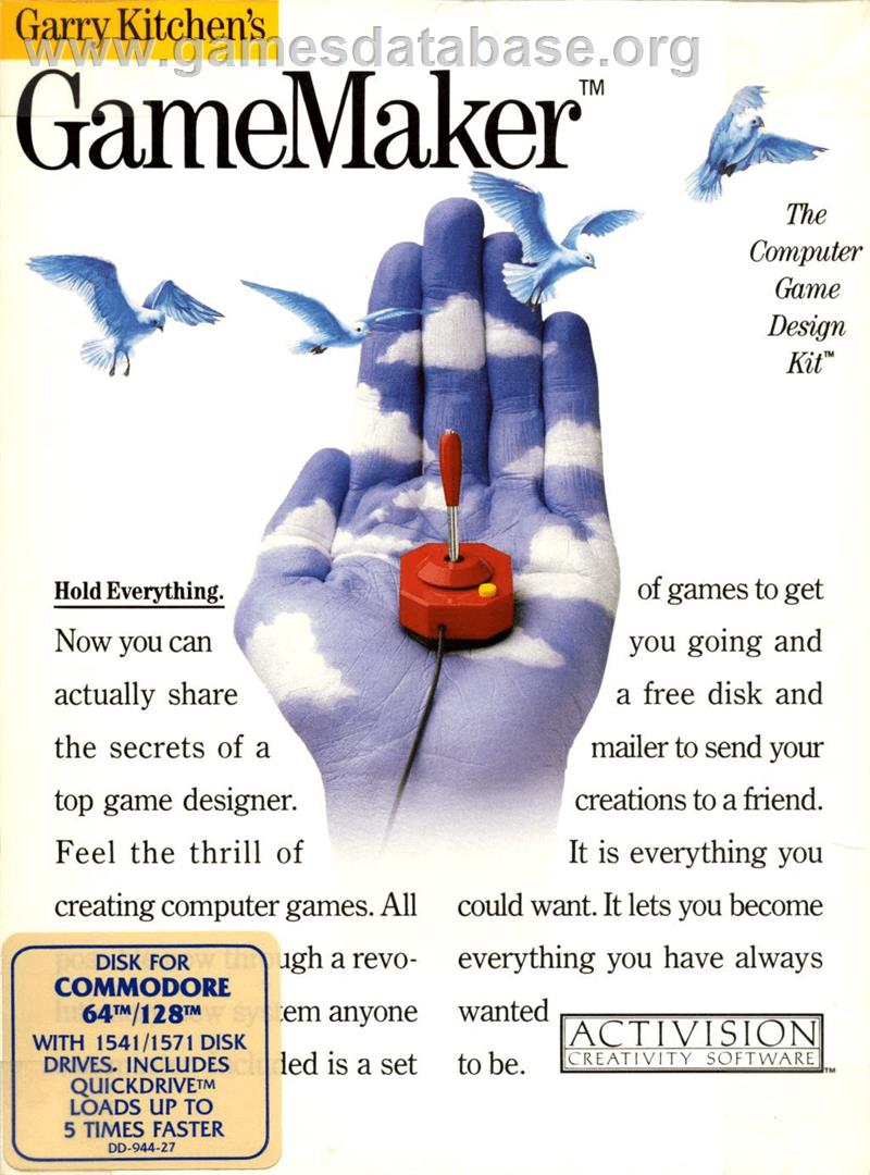 Garry Kitchen's Gamemaker - Commodore 64 - Artwork - Box