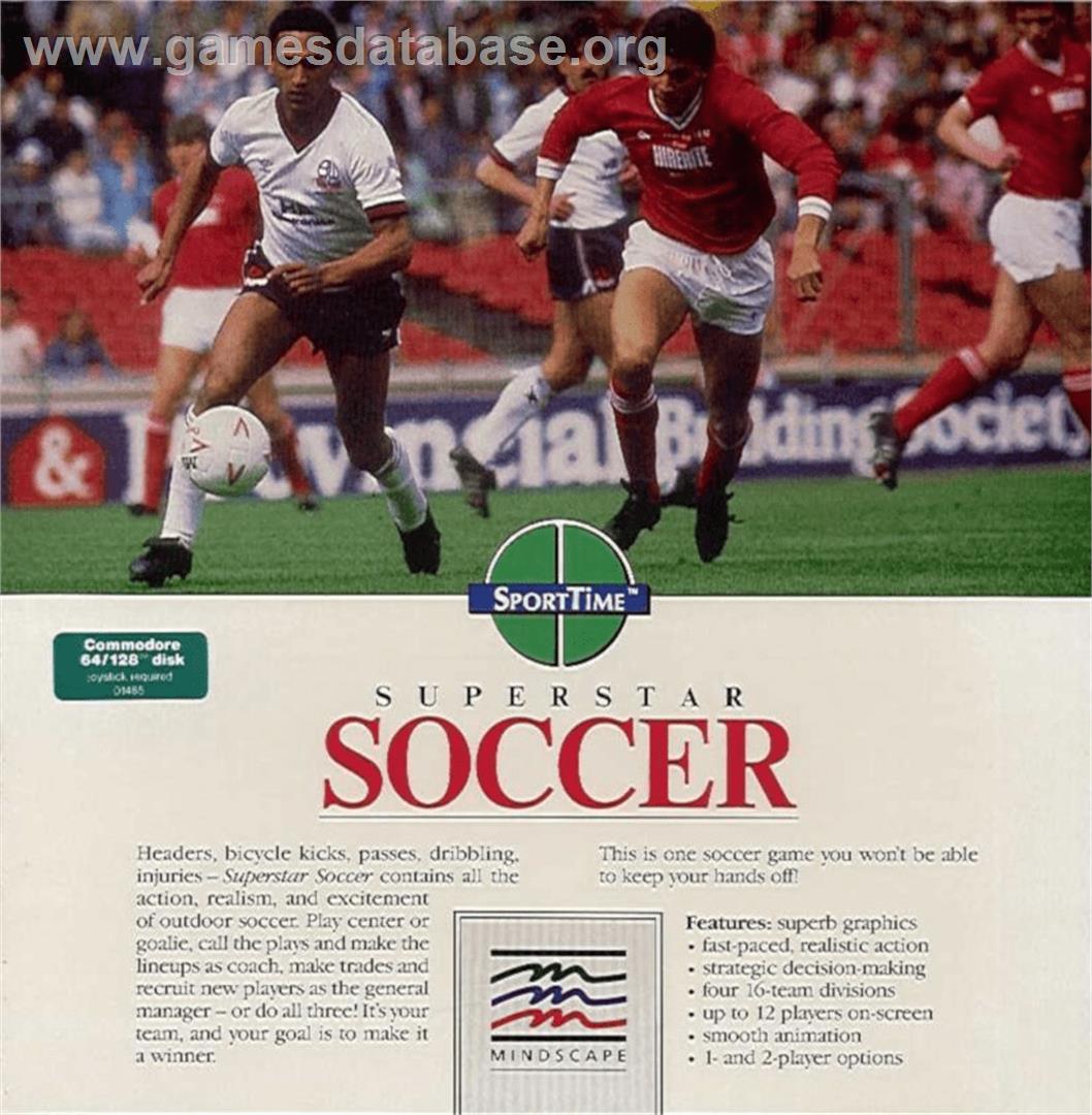 Gary Lineker's SuperStar Soccer - Commodore 64 - Artwork - Box