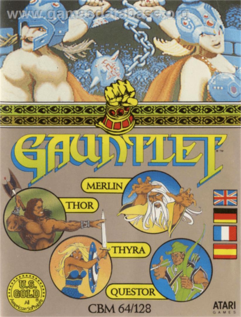 Gauntlet - Commodore 64 - Artwork - Box