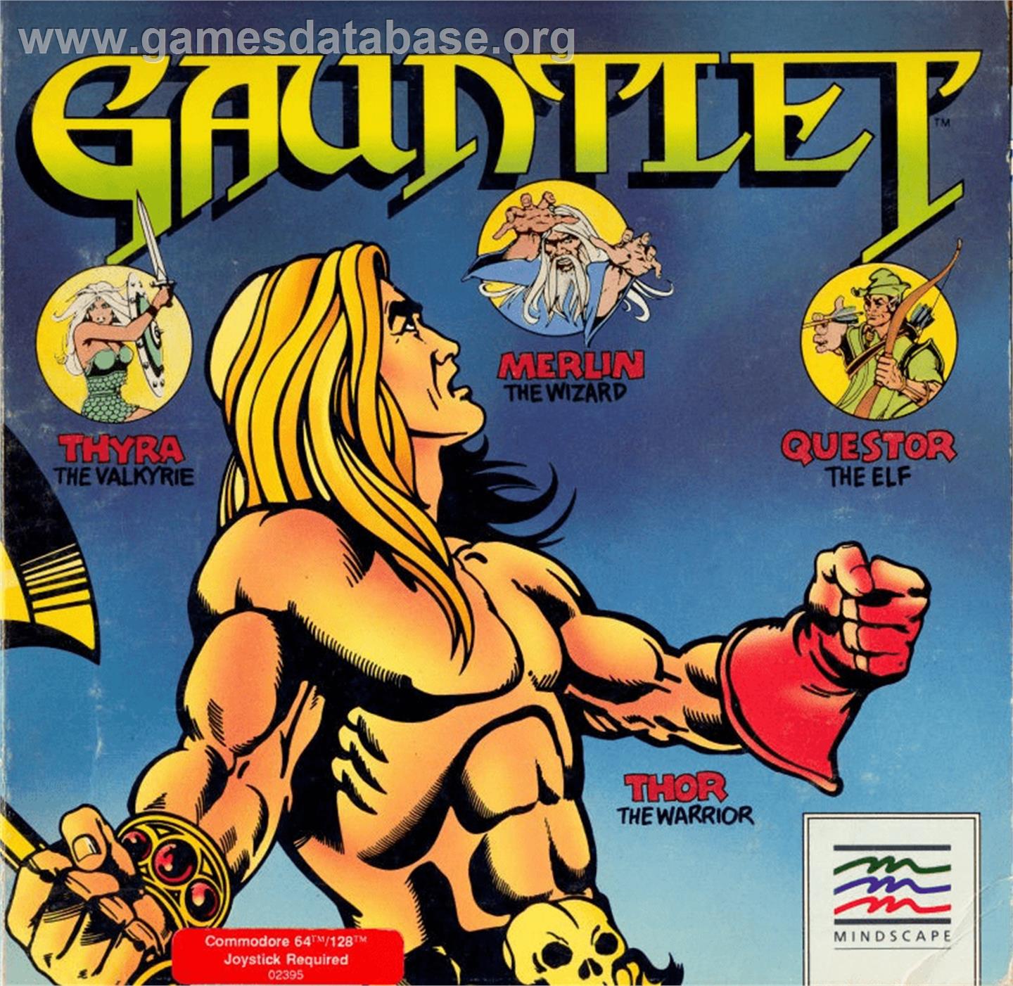 Gauntlet - Commodore 64 - Artwork - Box