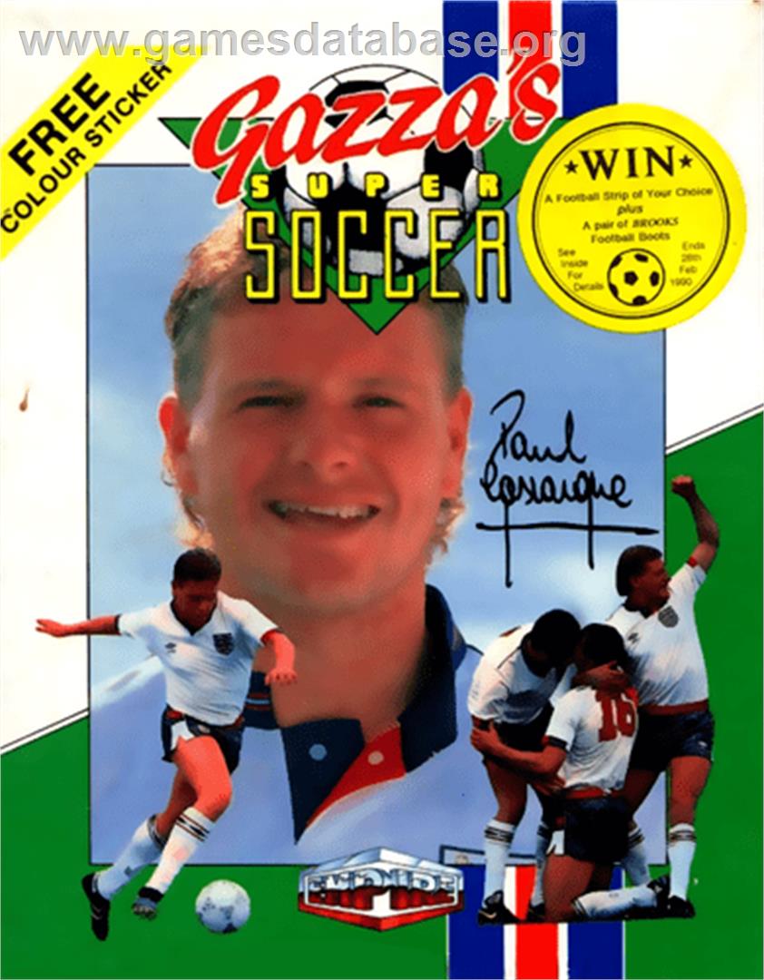 Gazza's Super Soccer - Commodore 64 - Artwork - Box