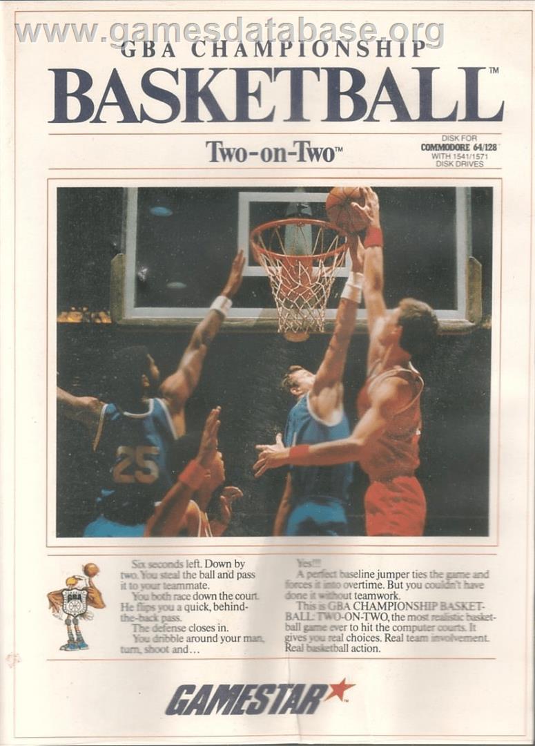 Gba Championship Basketball - Two-on-two - Commodore 64 - Artwork - Box