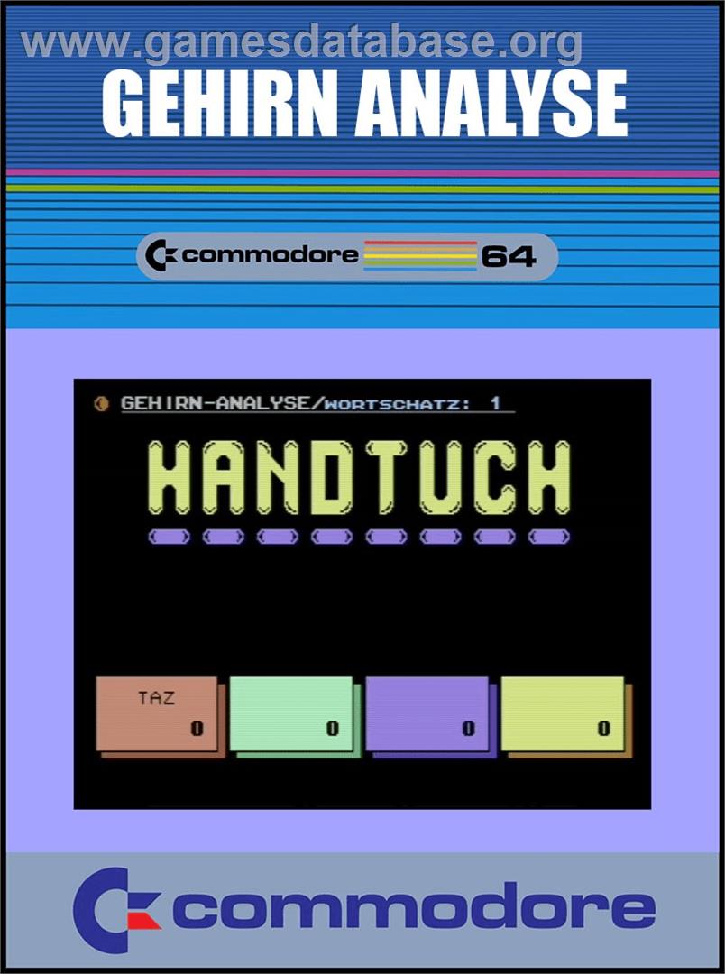 Gehirn-analyse - Commodore 64 - Artwork - Box