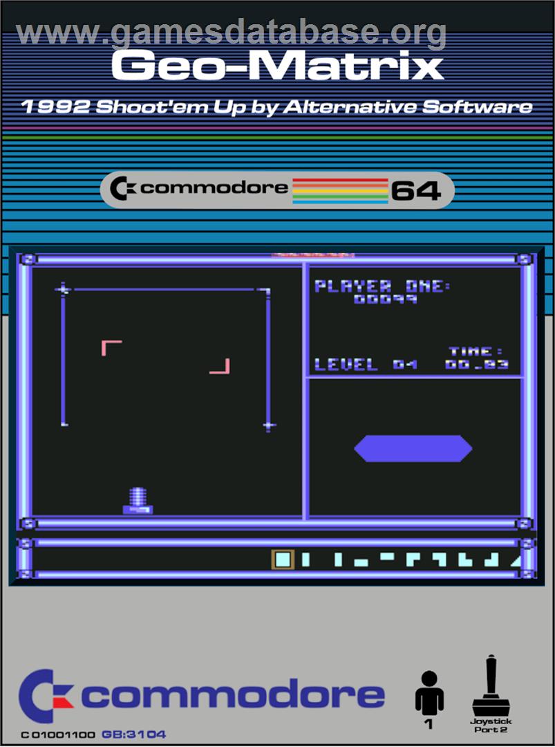 Geo-matrix - Commodore 64 - Artwork - Box