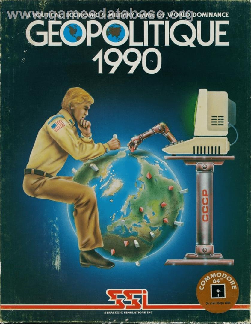 Geopolitique 1990 - Commodore 64 - Artwork - Box