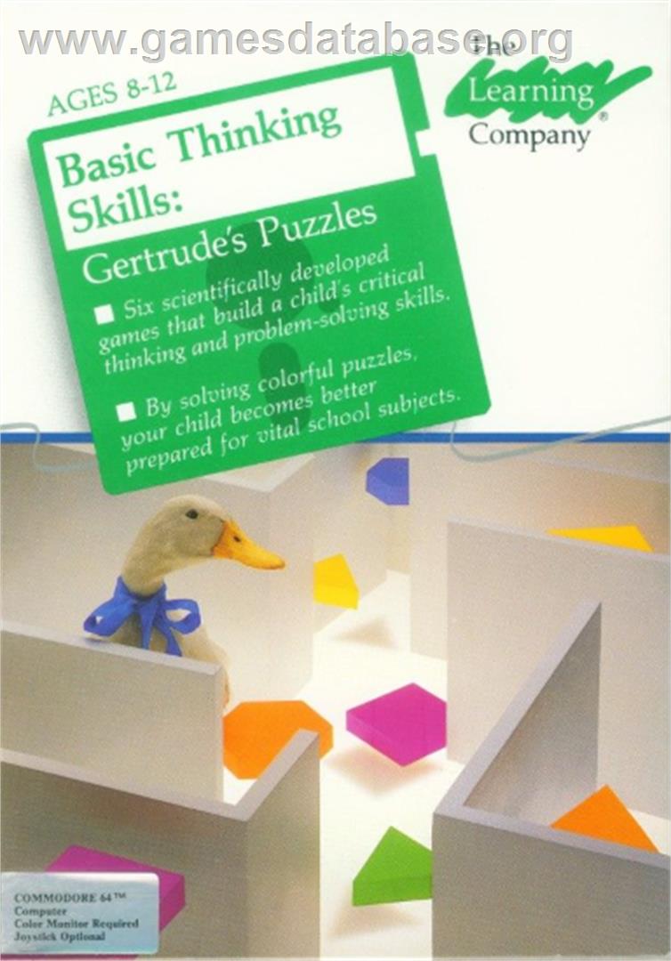 Gertrude's Puzzles - Commodore 64 - Artwork - Box