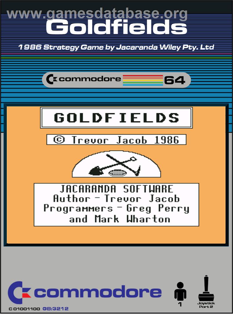 Goldfields - Commodore 64 - Artwork - Box