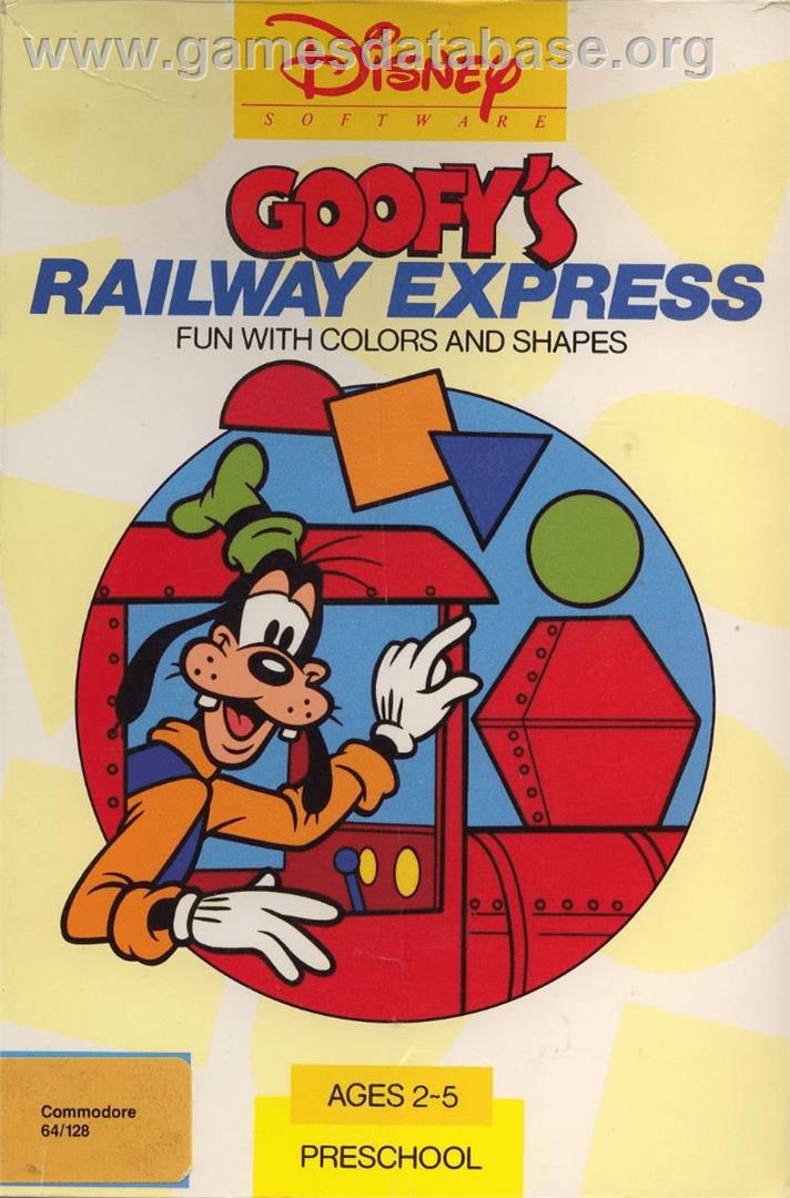 Goofy's Railway Express - Commodore 64 - Artwork - Box