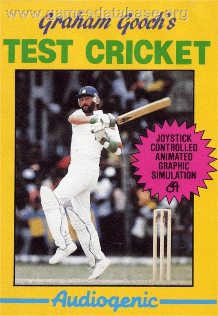 Graham Gooch's Test Cricket - Commodore 64 - Artwork - Box