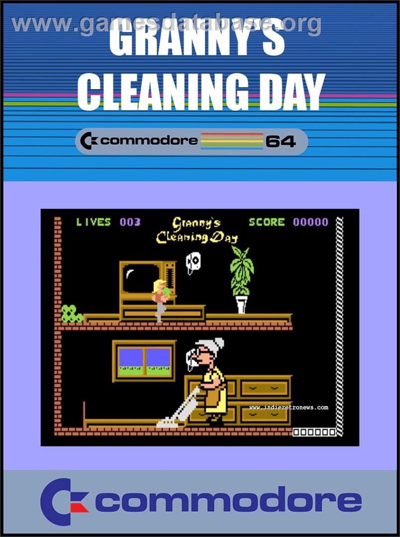 Granny's Cleaning Day - Commodore 64 - Artwork - Box