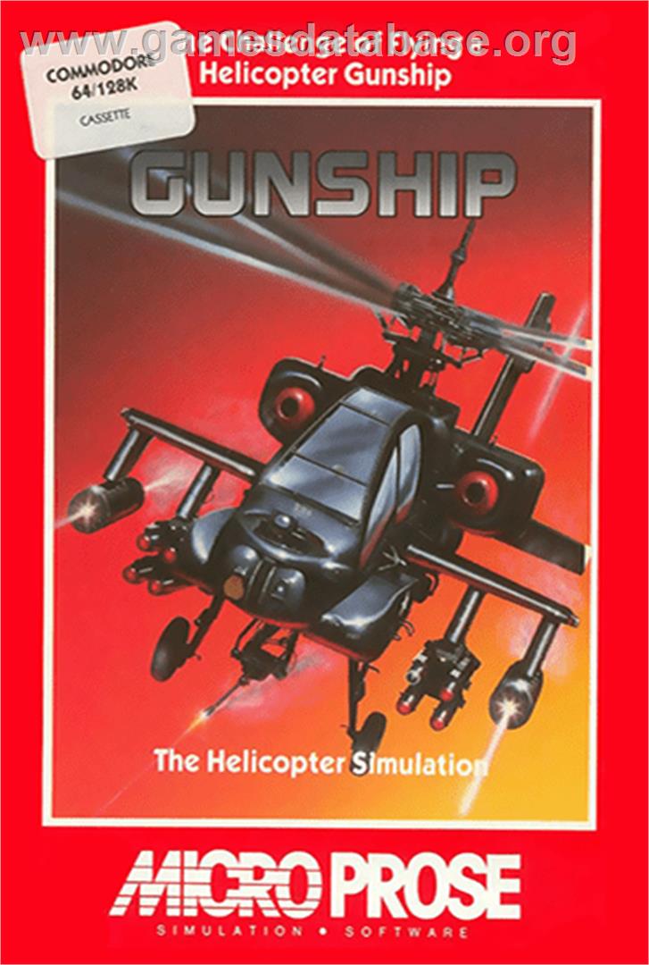 Gunship - Commodore 64 - Artwork - Box