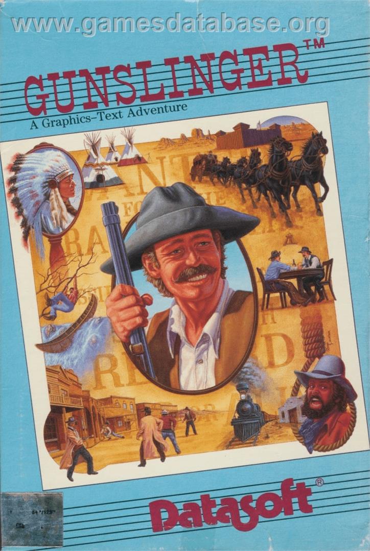 Gunslinger (Datasoft) - Commodore 64 - Artwork - Box