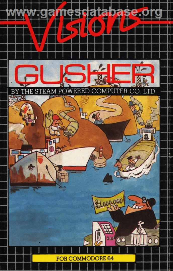 Gusher - Commodore 64 - Artwork - Box
