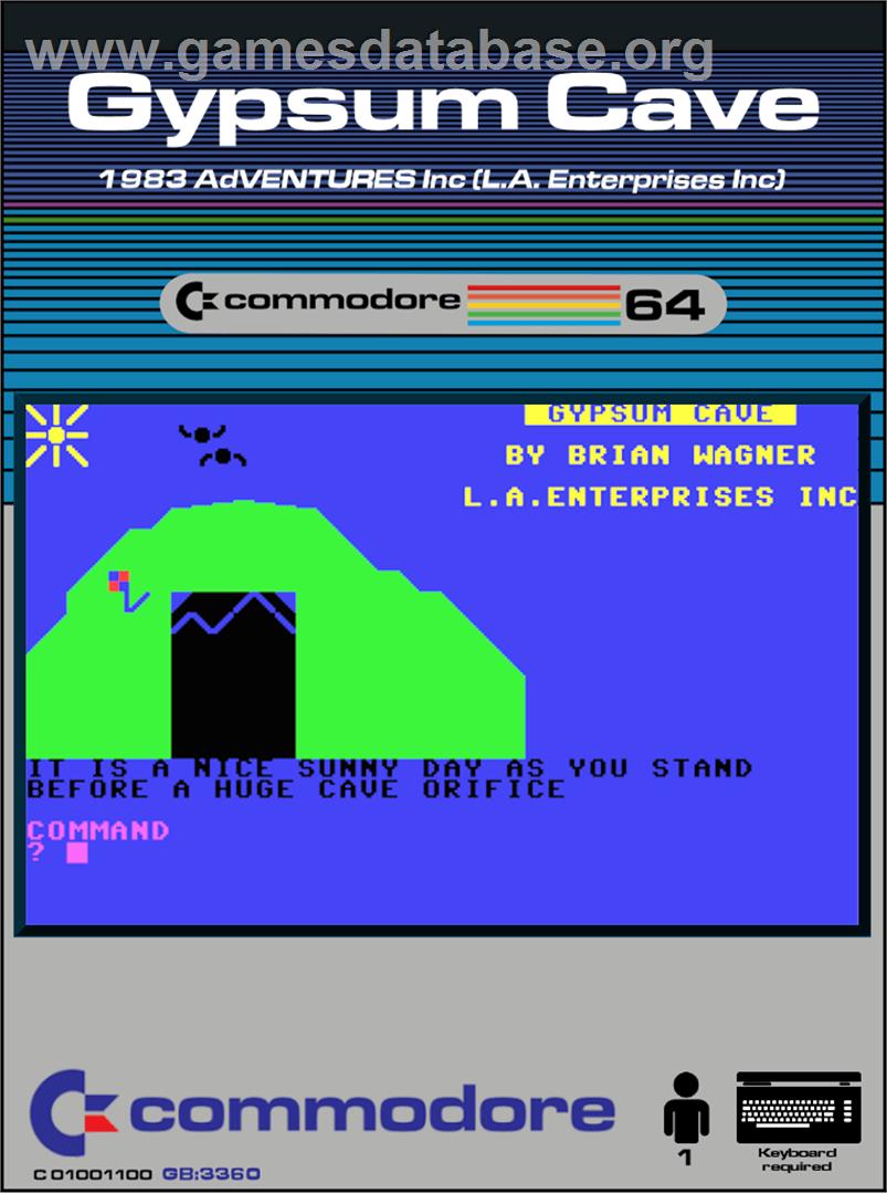 Gypsum Cave - Commodore 64 - Artwork - Box