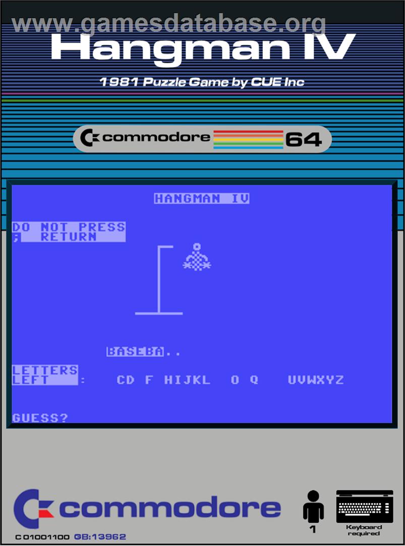 Hangman 4 - Commodore 64 - Artwork - Box