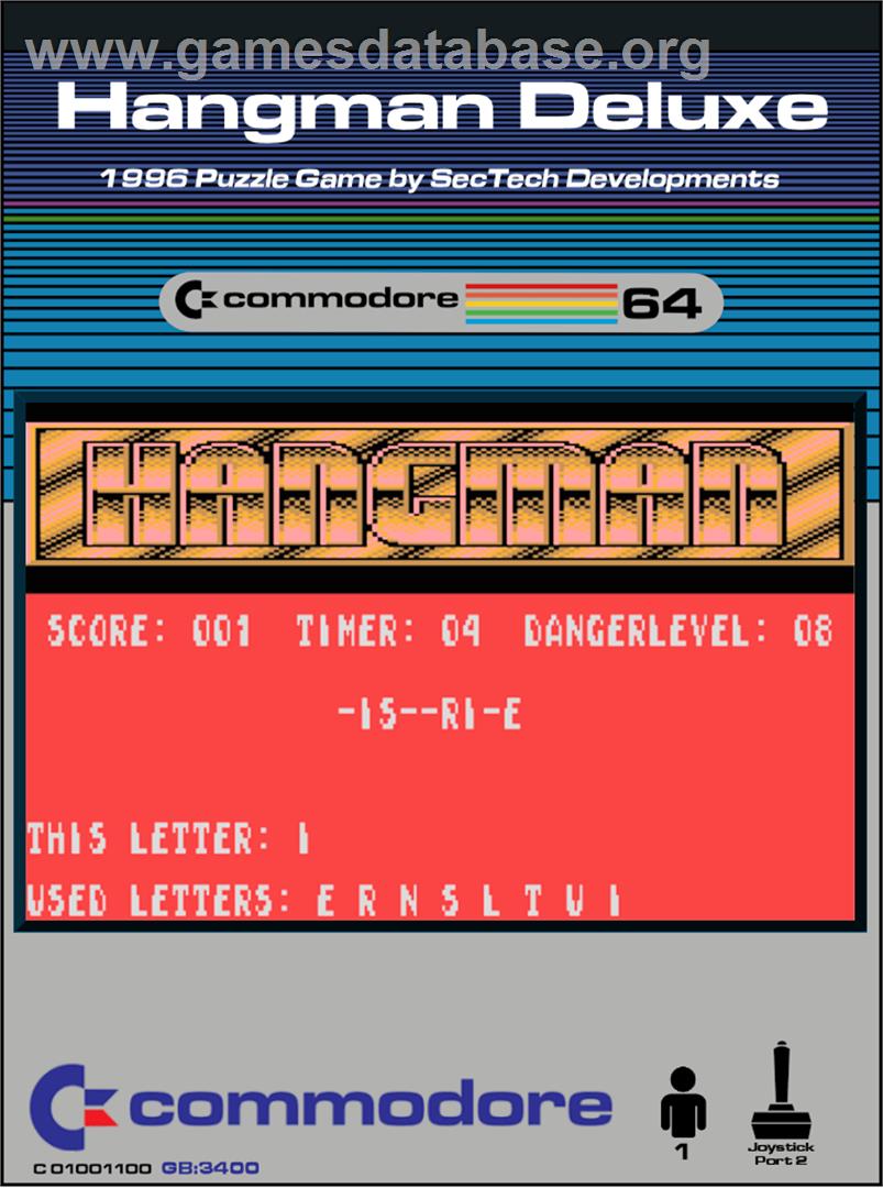 Hangman Deluxe - Commodore 64 - Artwork - Box