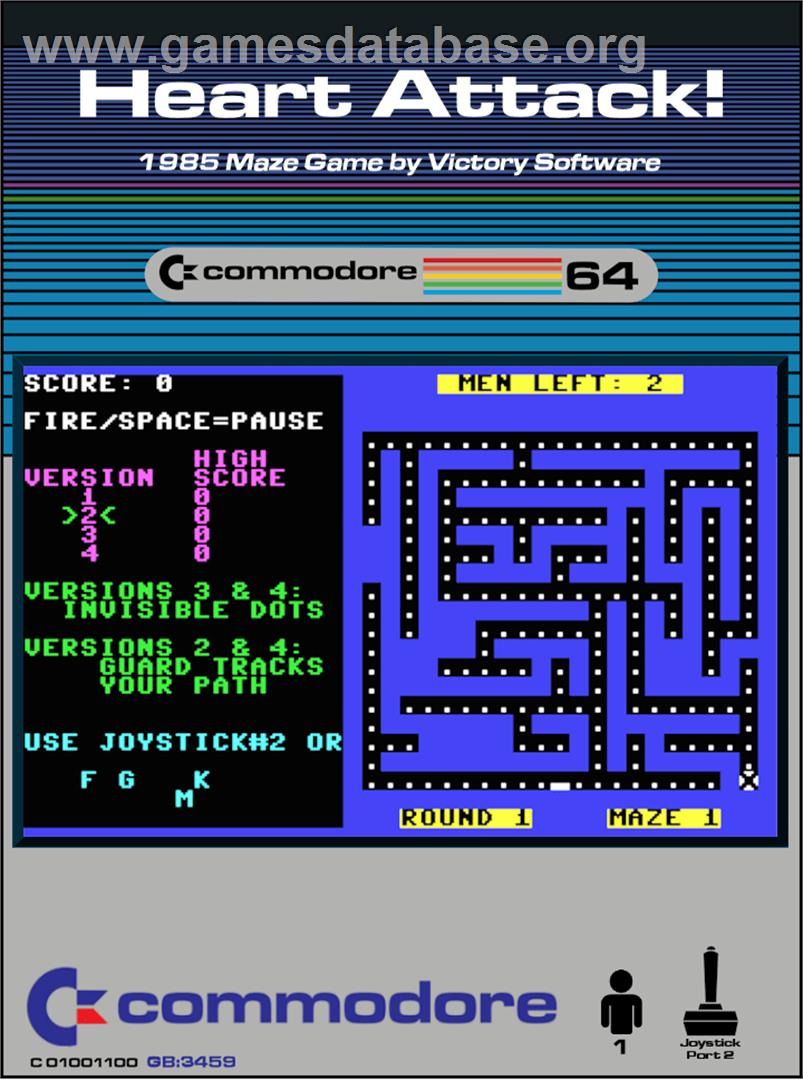 Heart Attack! - Commodore 64 - Artwork - Box