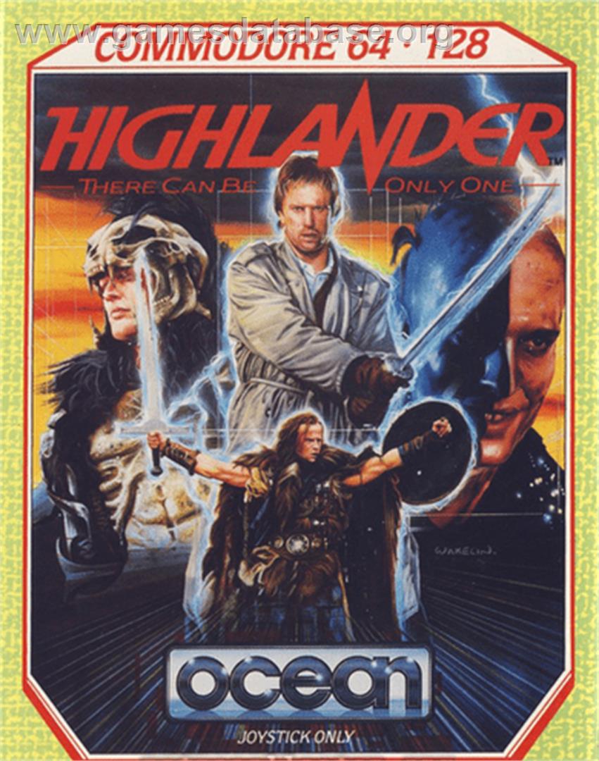 Highlander - Commodore 64 - Artwork - Box