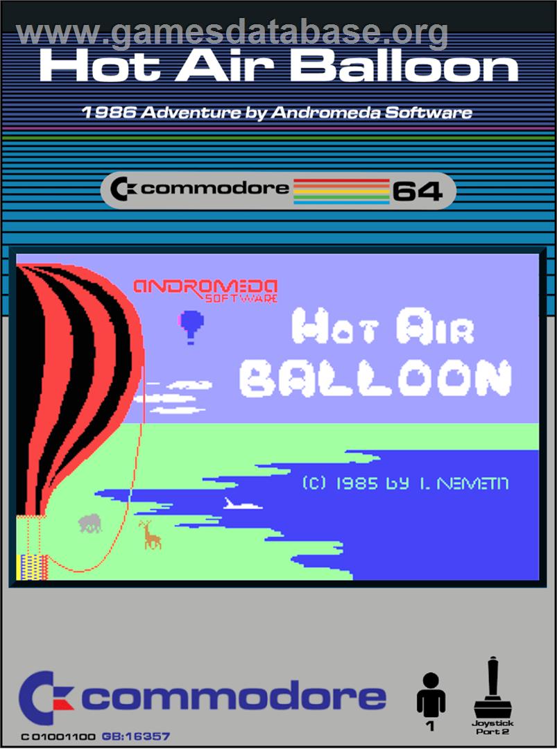 Hot Air Balloon - Commodore 64 - Artwork - Box