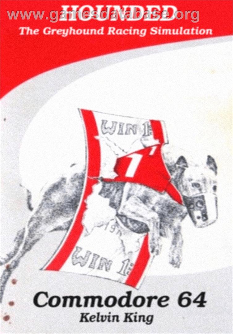 Hounded - The Greyhound Racing Simulation - Commodore 64 - Artwork - Box