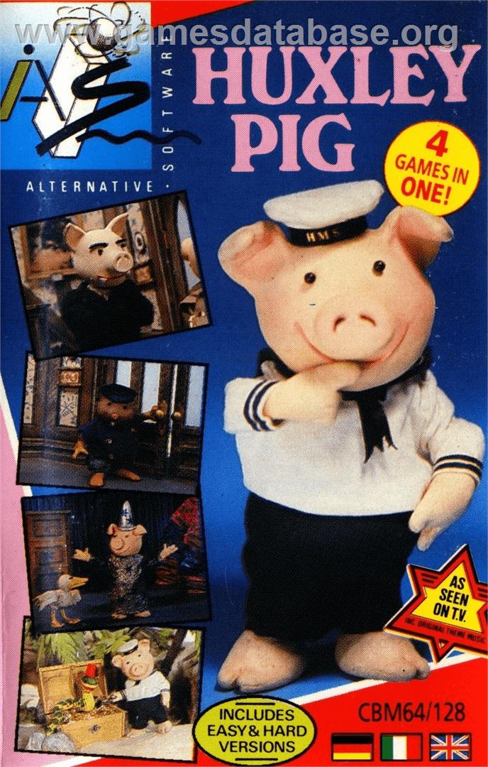 Huxley Pig - Commodore 64 - Artwork - Box