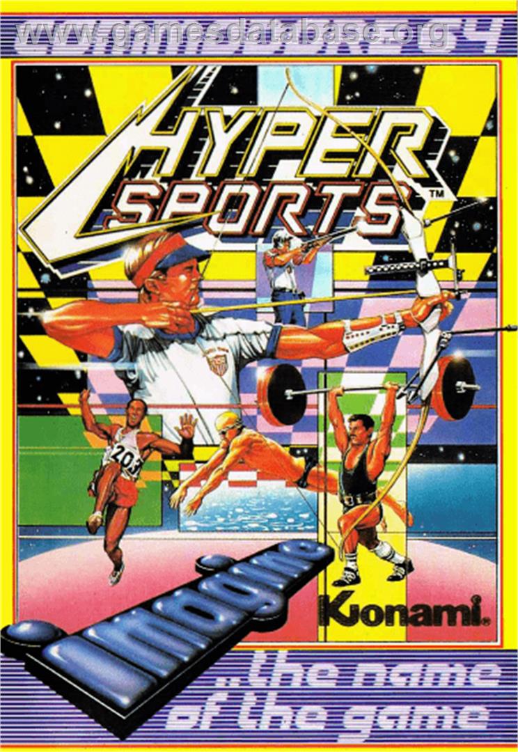 Hyper Sports - Commodore 64 - Artwork - Box