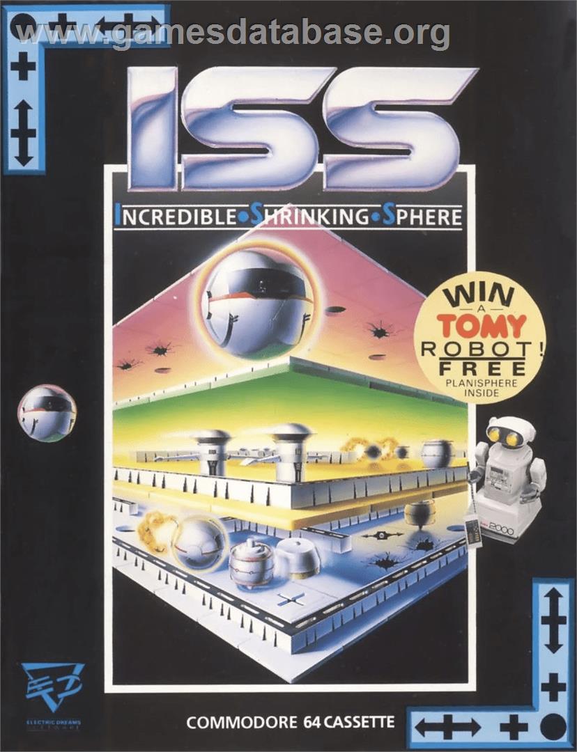 ISS - Incredible Shrinking Sphere - Commodore 64 - Artwork - Box