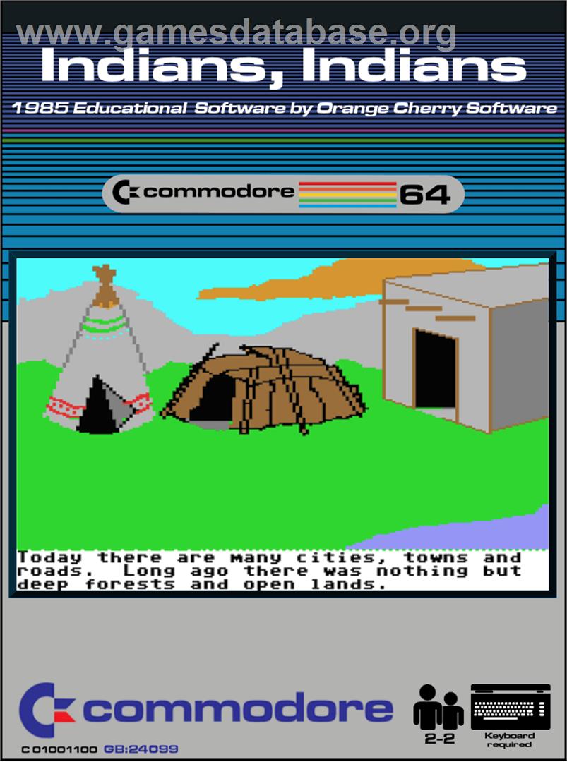 Indians, Indians - Commodore 64 - Artwork - Box