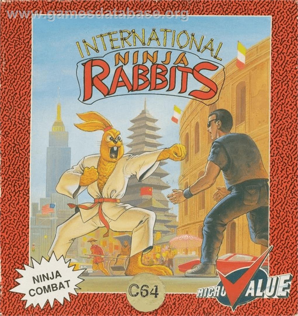 International Ninja Rabbits - Commodore 64 - Artwork - Box