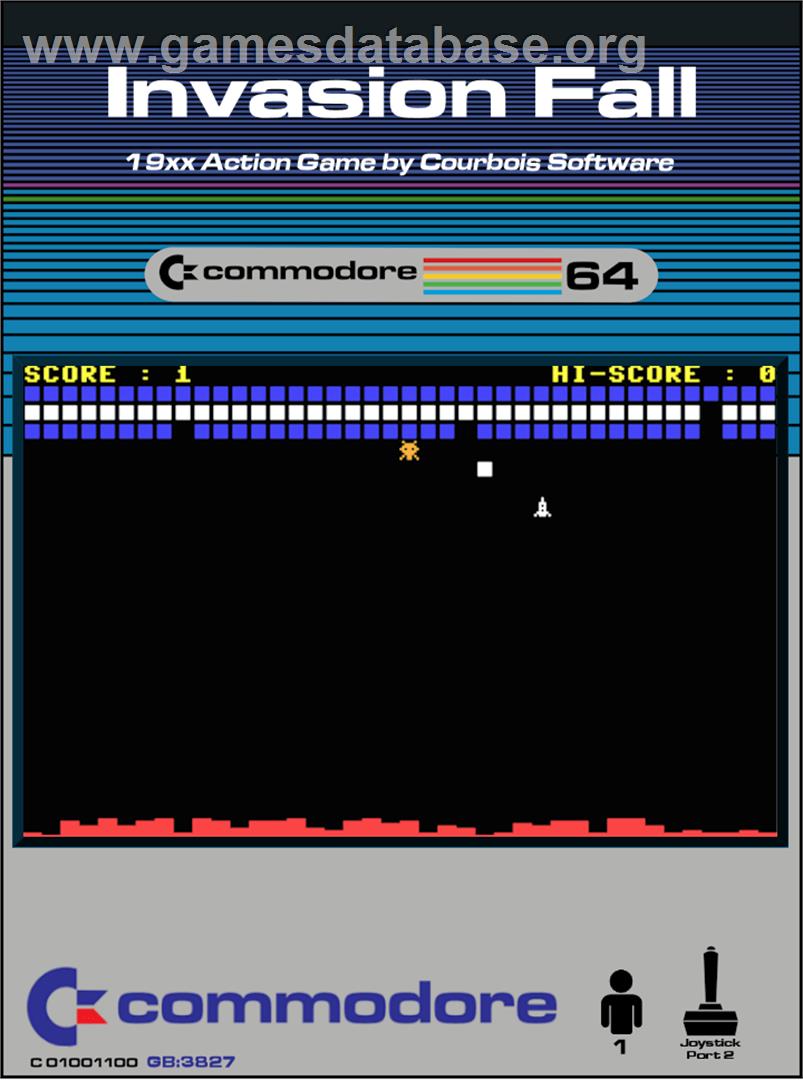 Invasion Fall - Commodore 64 - Artwork - Box