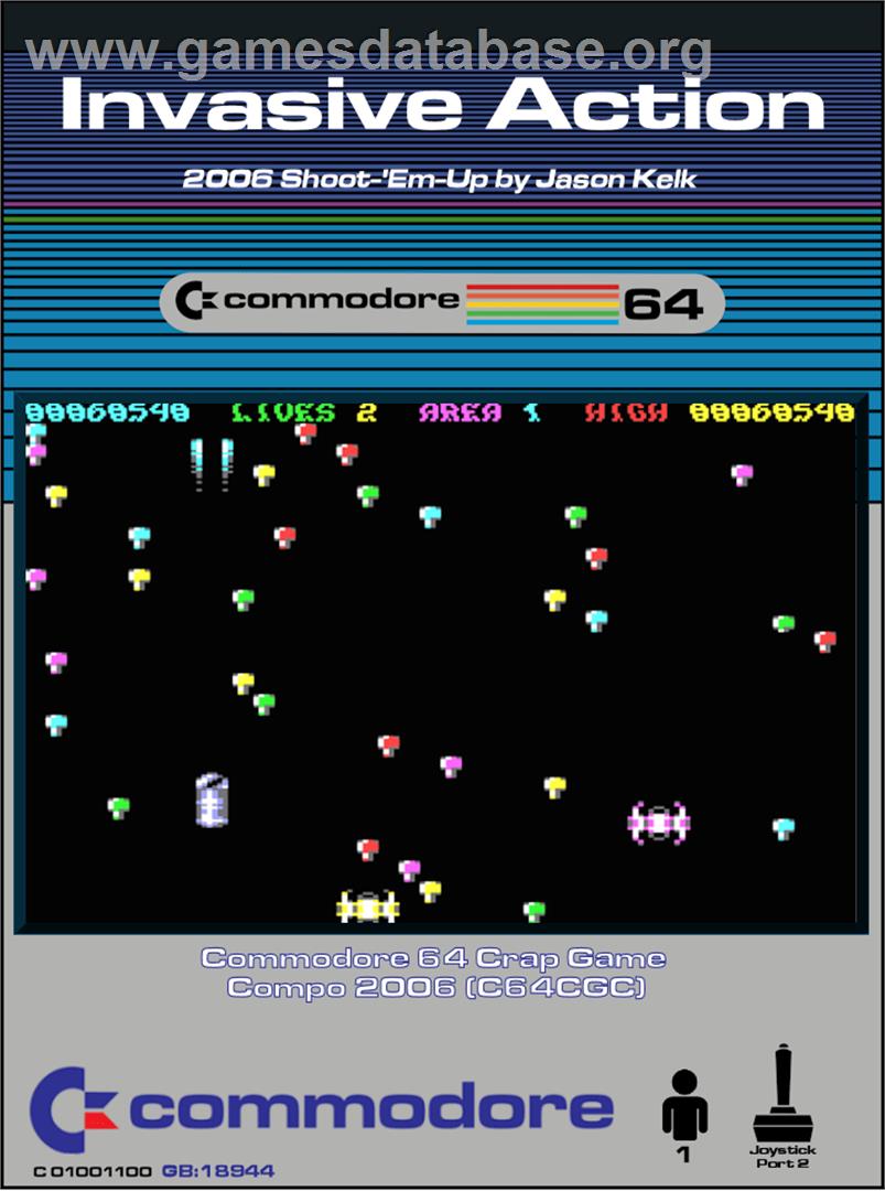 Invasive Action - Commodore 64 - Artwork - Box