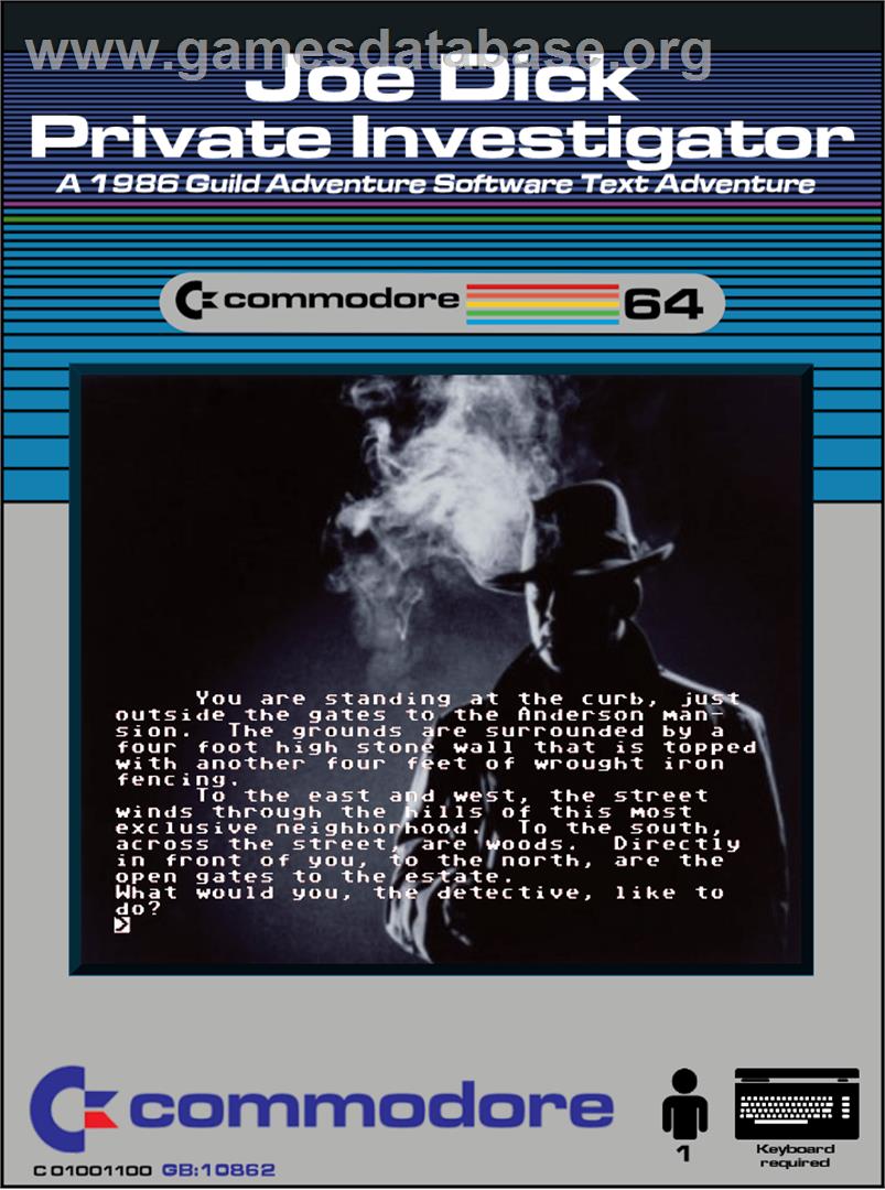Joe Dick - Private Investigator - Commodore 64 - Artwork - Box