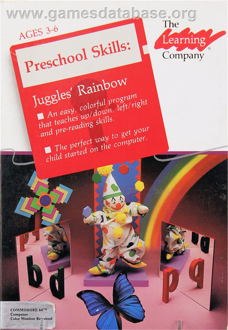 Juggles' Rainbow - Commodore 64 - Artwork - Box