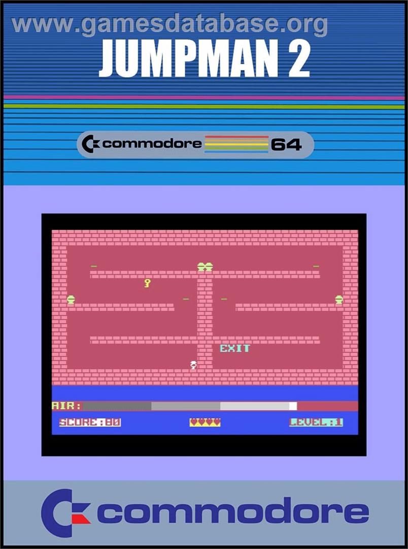 Jumpman 2 - Commodore 64 - Artwork - Box