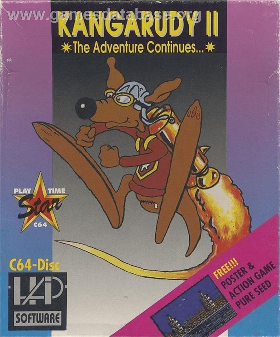 Kangarudy 2 - The Adventure Continues - Commodore 64 - Artwork - Box