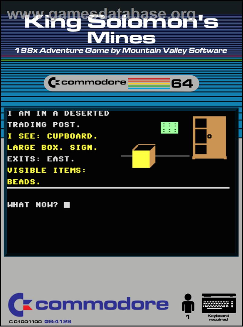King Solomon's Mines - Commodore 64 - Artwork - Box
