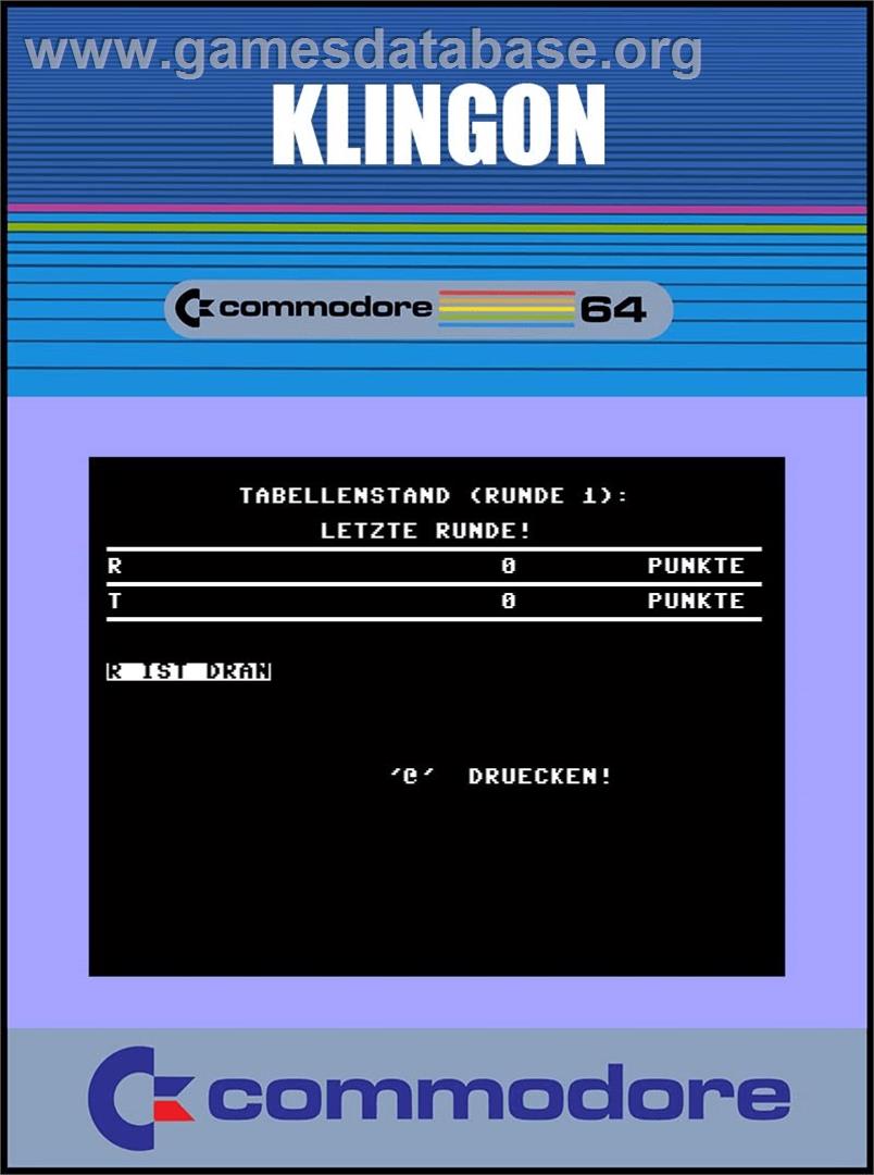 Klingon - Commodore 64 - Artwork - Box