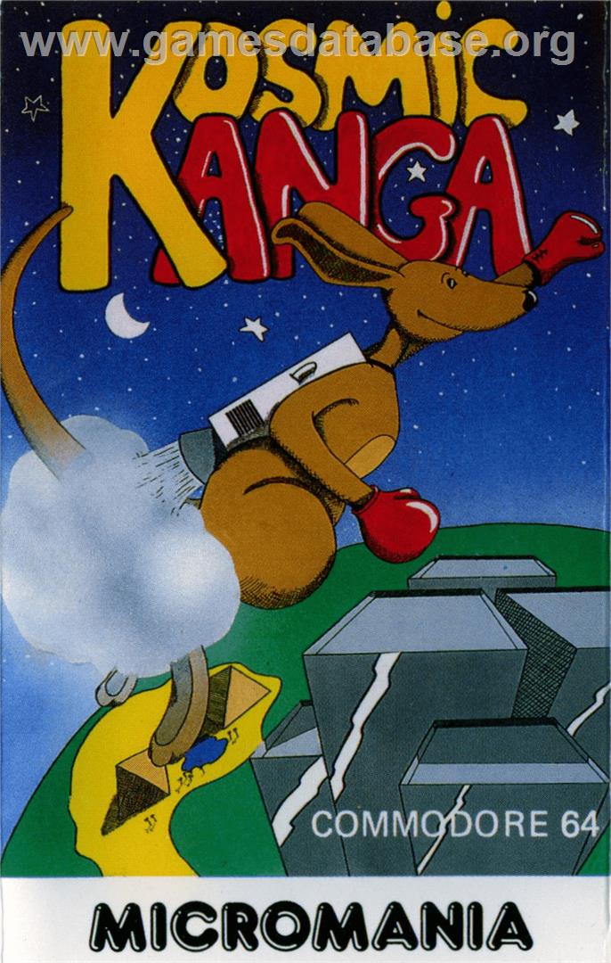 Kosmic Kanga - Commodore 64 - Artwork - Box