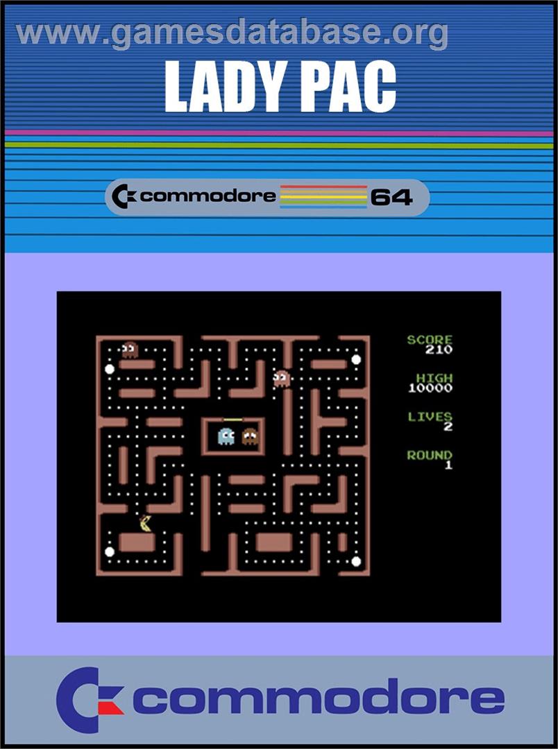 Lady Pac - Commodore 64 - Artwork - Box