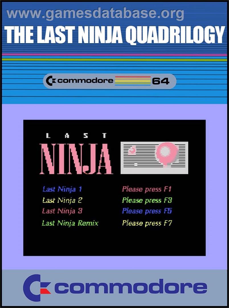 Last Ninja Quadrilogy, The - Commodore 64 - Artwork - Box