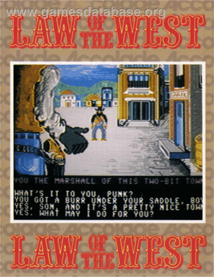 Law of the West - Commodore 64 - Artwork - Box