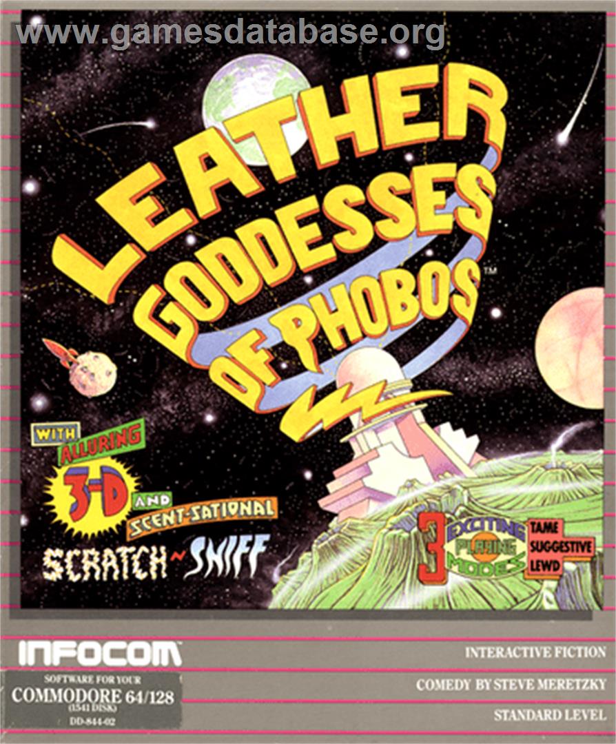 Leather Goddesses of Phobos - Commodore 64 - Artwork - Box