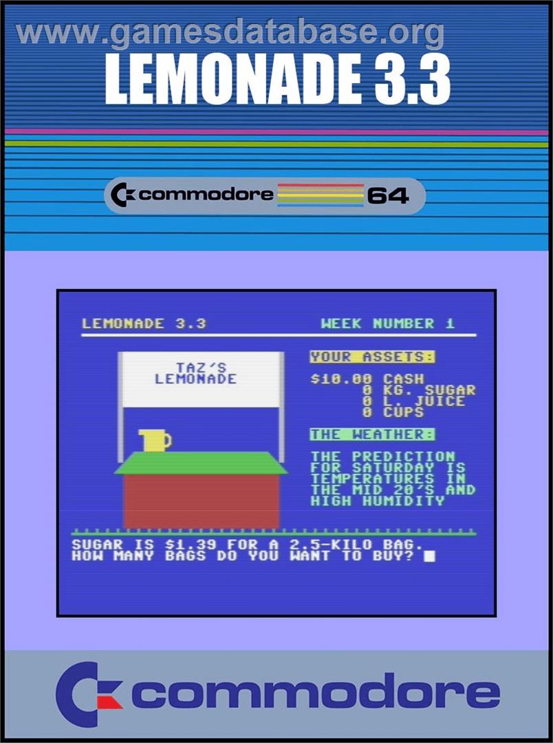 Lemonade 3.3 - Commodore 64 - Artwork - Box