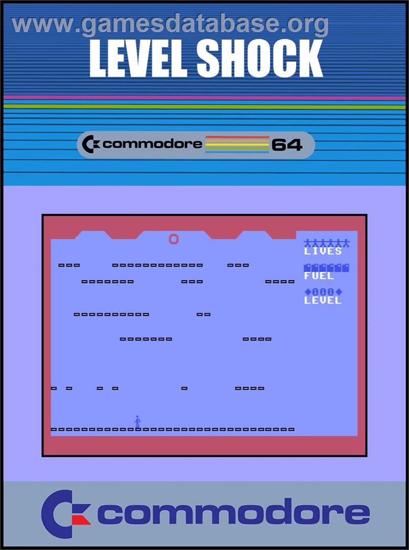 Level Shock - Commodore 64 - Artwork - Box