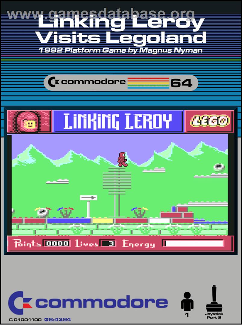 Linking Leroy Visits Legoland - Commodore 64 - Artwork - Box