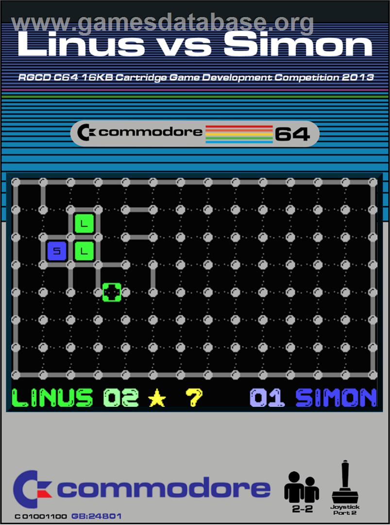 Linus Vs Simon - Commodore 64 - Artwork - Box