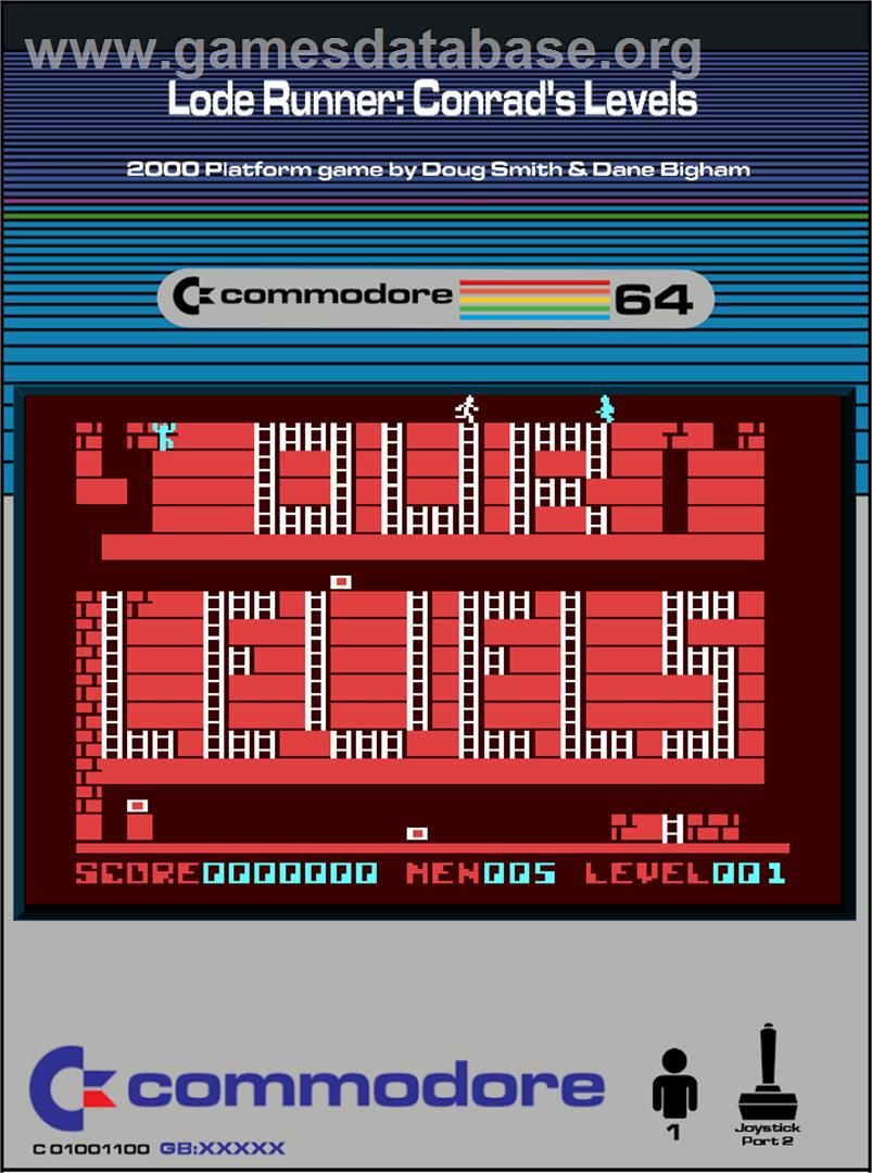 Lode Runner - Conrad's Levels - Commodore 64 - Artwork - Box