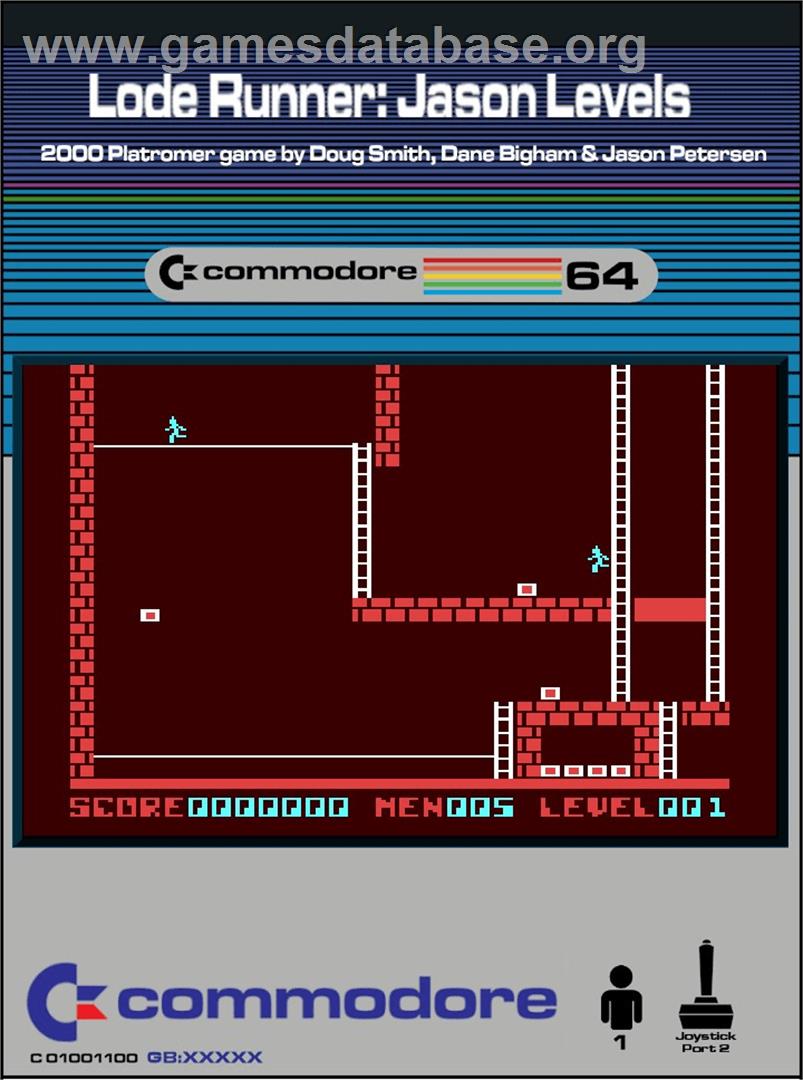 Lode Runner - Jason Levels - Commodore 64 - Artwork - Box
